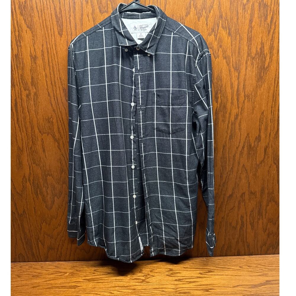Penguin Button Up Long Sleeve Shirt